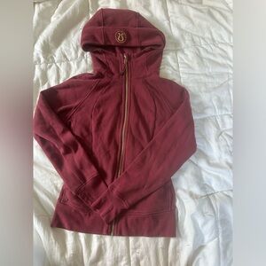 maroon lululemon zip up